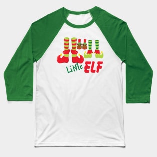 Little Elf - Christmas Baseball T-Shirt